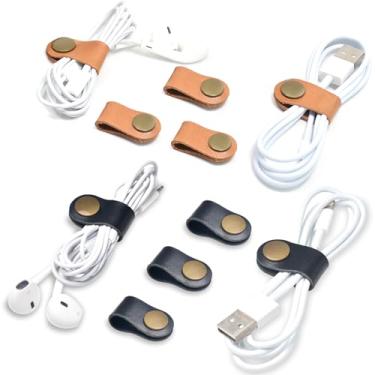 Imagem de CAILLU Organizador de cabos, organizador de cabos, suporte USB, alças de cabo, capa de fone de ouvido, enrolador de fone de ouvido, prendedores de fones de ouvido, enchimentos de meias para homens