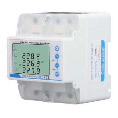 Imagem de Wi -Fi Photovoltaic Smart Meter Com Proteção de Surto, Monitor de Corrente de Tensão para 3p 4w Energy Meding, 60-300V 100A LCD Display