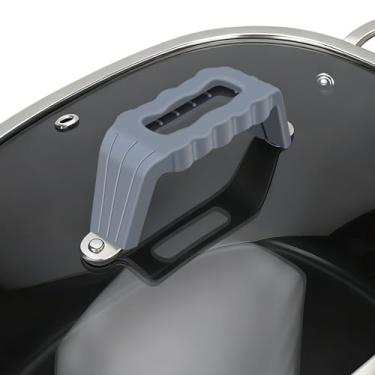 Imagem de Capa de silicone para panela elétrica Ninja Crockpot, para Ninja Foodi Possiblecooker Pro, capa de silicone, manga, suporte, luva, aderência, acessórios de cozinha, resistente ao calor, chega de