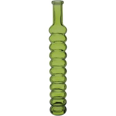 Imagem de Vaso Decorativo Enfeite Casa Floreiro Home&co Vidro 30x6x6cm Verde
