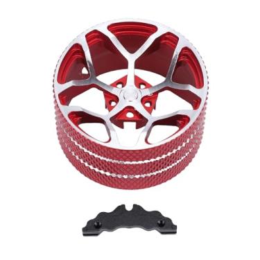 Imagem de RiToEasysports Volante de Transmissor RC de Liga de Metal, Substituição Durável do Volante para FUTABA DUMBORC RadioLink WFLY, Punho Ergonômico Com Acabamento Anodizado para Entusiastas de Carros RC