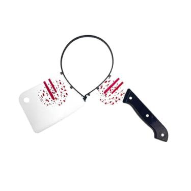 Imagem de Halloween Headpiece Knife Headband Bloody Cleaver Headband Bloody Horror Props Funny accessory Halloween Cosplay Decorations