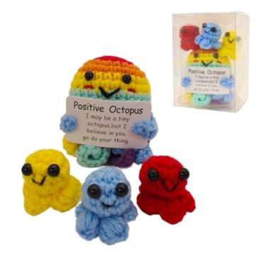 Imagem de Kindergarten Preschool Pre K Elementary School Graduation Gifts for Little Girls Boys, Graduation Thank You Teacher Appreciation Gifts, Emotional Support Positive Octopus Family Set Crochet Home Decor