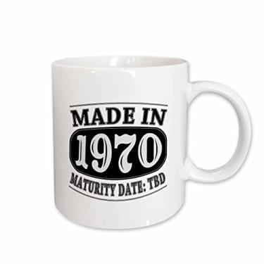 Imagem de 3dRose Caneca de cerâmica Tdb Made in 1972 – Data de maturidade, 450 ml