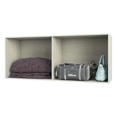 Imagem de Maleiro Closet Prime Legno Crema Sem Porta 1,65 Cm Ponte Queen Luciane Móveis