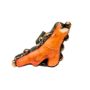 Imagem de Bigbabybig Anel feminino transparente de ágata drusa natural para mulheres, anéis grandes, tamanho aberto, pedra preciosa, delicada, moderna, simples, festa de casamento, anéis de polegar, joias de