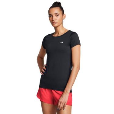Imagem de Camiseta de Treino Feminina Under Armour HeatGear, Preto, M