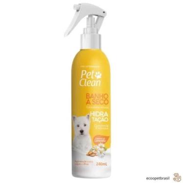 Imagem de Banho a Seco Ultra Cheiroso Pet Clean 240mL para Cachorro e Gatos, Hid