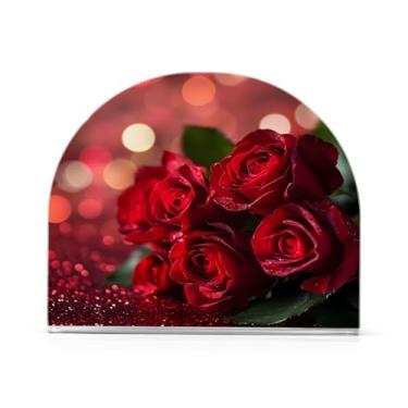 Imagem de xigua Porta-guardanapos rosa vermelha do dia dos namorados para mesas – Porta-guardanapos para cozinha, porta-guardanapos de mesa, porta-guardanapos de coquetel, porta-guardanapos de papel361