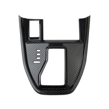 Imagem de crosselec Acessórios de acabamento de painel de mudança de marchas para console central estilo fibra de carbono para Subaru Outback 2021-2025 (sem botão de visualização)