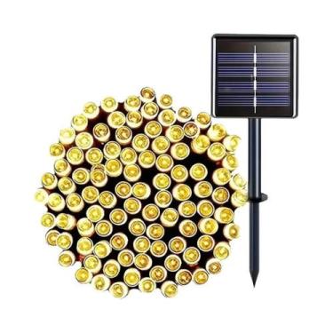 Imagem de Luzes De Cordão Solares Para Exterior, Luzes De Fada LED Com 8 Modos, 