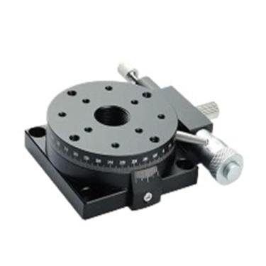 Imagem de Aoleaby Plataforma manual de ajuste de ângulo de 360 graus, eixo R 60 mm RSP60-L RS60-L, micrômetro deslizante rotativo óptico resistente (RSP60-R)