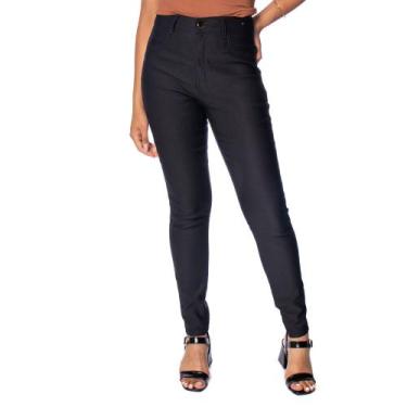 Imagem de Calça Feminina Bless Denim Sarja Skinny Preto, Preto, 44
