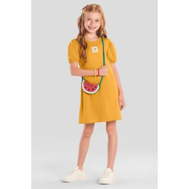 Imagem de Vestido infantil menina da Turma da Mônica com bolsa Brandili, 10, Ama