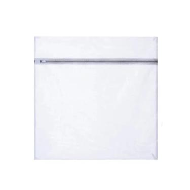 Imagem de Branco durável grande saco de lavanderia organizador de malha sutiã meias roupa íntima, roupa íntima, capa de máquina de lavar roupa (60 x 60 cm)