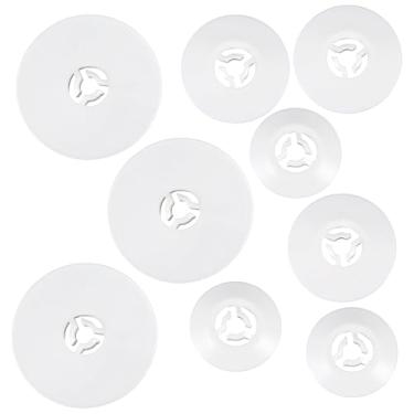 Imagem de FNANJWQ 9 peças de tampa de carretel de máquina de costura, tampas de pino de carretel pequeno, médio grande pino de substituição para máquinas de costura e bordado Brother Babylock 40 mm 30 mm e 25