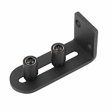 Imagem de Rolha de trilho de guia de piso deslizante ajustável de aço para porta de celeiro de cozinha acessório trilho deslizante de porta móvel