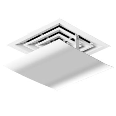 Imagem de Defletor de fluxo ajustável de 360°, defletor de saída de ar, escudo defletor para ar condicionado central, defletores de ventilação de calor