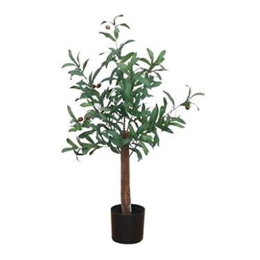 Imagem de SLGGPJBU Plantas Falsas Planta Artificial Nórdica Artificial Ramos de Oliveira com Folhas de Oliveira para Decoração de Casamento em Casa Plantas Bonsai Árvore Falsa Plantas Artificiais Interior