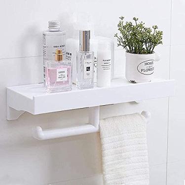 Imagem de U5GAAALPPQ9 Prateleira de banheiro organizador de chuveiro rack de chuveiro sem perfuração suporte de cesta de armazenamento removível para shampoo ABS suporte de tempero de cozinha suporte cosmético