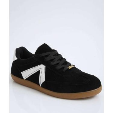 Imagem de Tênis Casual Feminino Recortes Vizzano-11352, 35, Preto