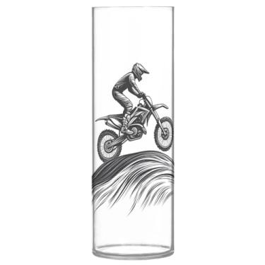 Imagem de Qilmy Vaso de motociclista para flores, vaso de belas artes, decoração de casa para escritório, sala de jantar, sala de estar, casamento289