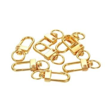 Imagem de Mosquetões De Prata 20 Peças, Ganchos De Lagosta Metálicos Giratórios 