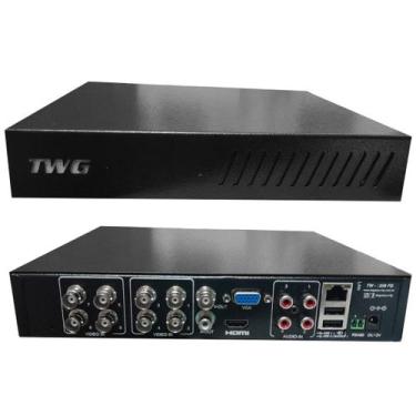 Imagem de Dvr 8 canais hibrido (5mp-n) + 2 canais ip(1080p) - TWG