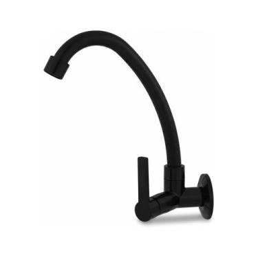 Imagem de Torneira Pia Cozinha Parede Bica Móvel Com Arejador Abs 1/4v - Shop Hi