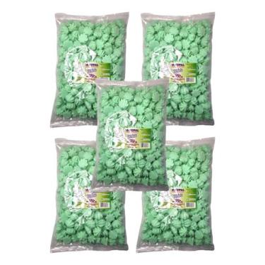 Imagem de 1000 Mini Suspiros Verde Bebê 5x140g - INCOPAL