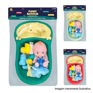 Imagem de Kit Mini Banheira com Brinquedos Para Banho Sortido BLS65-15 - Dorémi 