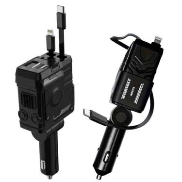 Imagem de Kit Carregador Veicular 66w Usb Turbo Carro Plug Acendedor - TATUDEBOA