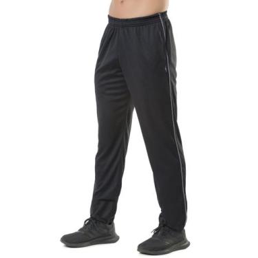 Imagem de Calça esportiva masculina 2 bolsos e cordão plus size academia treino 