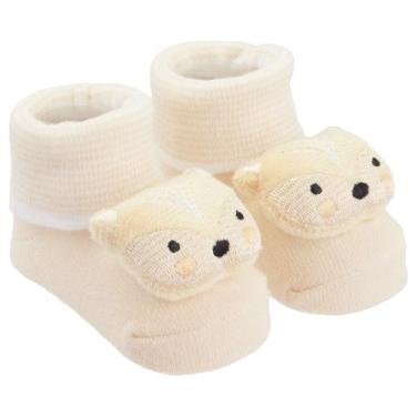 Imagem de Meia Bichinho Bebê com Led RN Feminino - Pimpolho, Bege, Loba