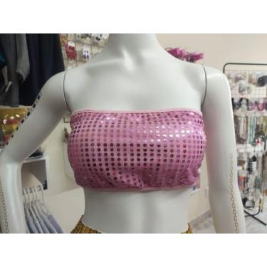 Imagem de Top Rosa Paetê e Renda - Comprar e Usar