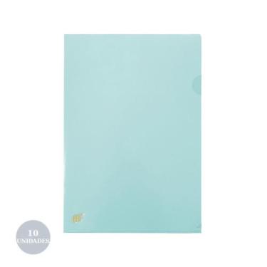 Imagem de Pasta L A4 Yes L310BC Tons Pastéis C/10, Azul Pastel