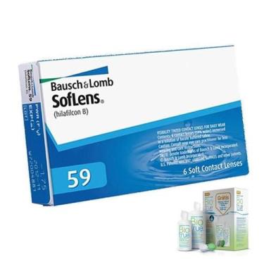 Imagem de Lentes De Contato Com Grau Soflens 59 com Biotrue 420ml - BAUSH + LOMB