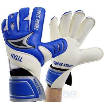 Imagem de Luva Goleiro Titan azl/bco - Three Stars, G