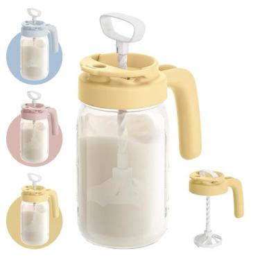 Imagem de Jarra Papablic de Vidro para Mistura de Leite Materno 950 ml  Livre de