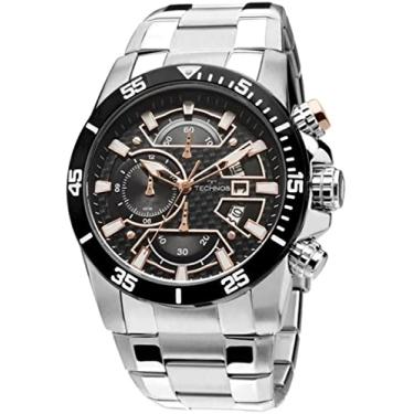 Imagem de Relógio masculino Technos Carbon Prateado