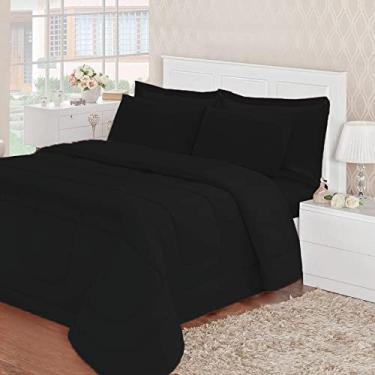 Imagem de Edredom Cama Colchão Casal Com jogo de Lençol Fino Para Verão
