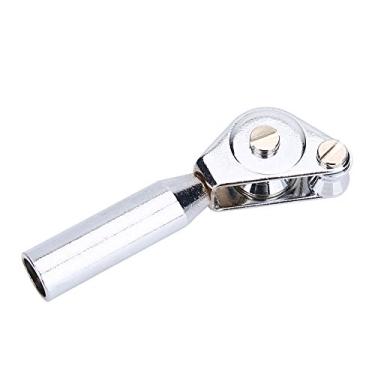 Imagem de Pontas de vara de rolagem para varas de pesca, ponta de vara de pesca, 1 peça de haste de haste dupla guia de rolo de aço inoxidável rolamento de ponta de barco marítimo equipamento de pesca acessório