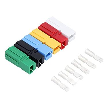 Imagem de Eujgoov 3 pares de conectores de bateria e 6 conectores de bateria modulares de policarbonato banhado a prata 75A 600V