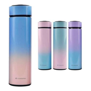 Imagem de Squeeze Térmica Le Cook Inox Tie Dye c/ Peneira Termopro 500ml - TP6559