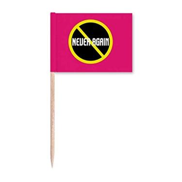 Imagem de Against Injury Reconstituição palito de dente Bandeiras Marcador Topper Decoração de Festa