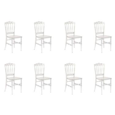 Imagem de Conjunto com 8 Cadeiras Dior Resina Cristal