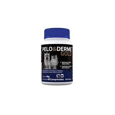 Imagem de VETNIL Pelo E Derme Gold 60 Comprimidos Vetnil