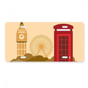 Imagem de DIYthinker Placa de licença I Love London UK Post Office Flag Mark Decoração de aço inoxidável