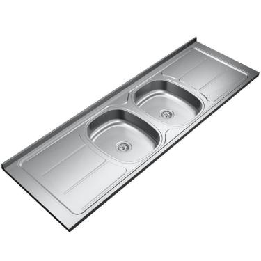 Imagem de Pia Dupla 2,00 Lisa Premium - Inoxsul