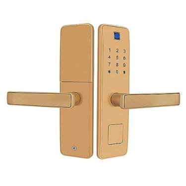 Imagem de Fechadura De Porta Digital Inteligente, Fechadura De Porta De Entrada Sem Chave Fechadura De Porta Com Impressão Digital Fechadura De Porta Biométrica Fechadura De Porta Com Código De Acesso
